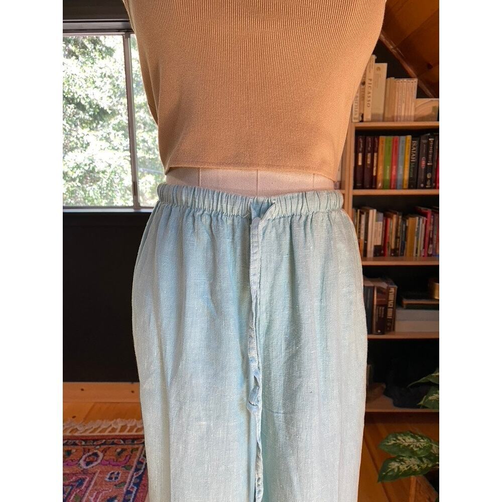 Linen Pants Blue - Picture 6 of 6